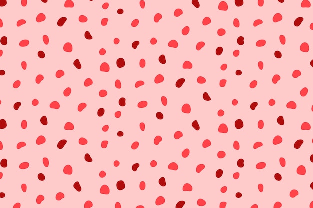 フラットなデザインの赤い水玉模様の背景