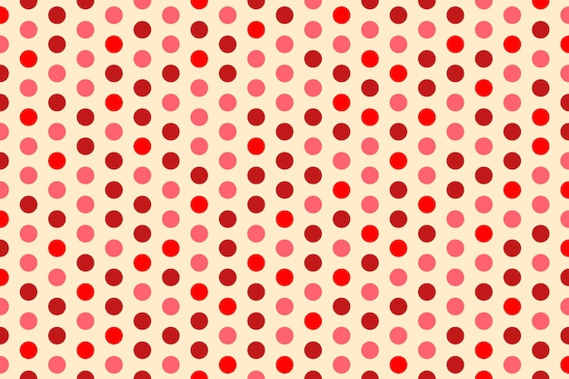 Flat design red polka dot background