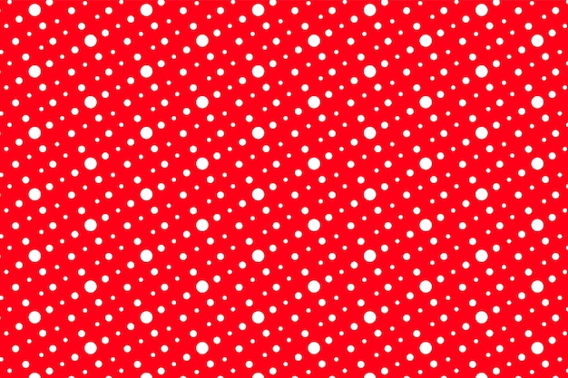 Free vector flat design red polka dot background