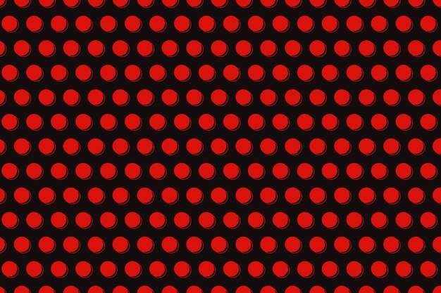 Flat design red polka dot background