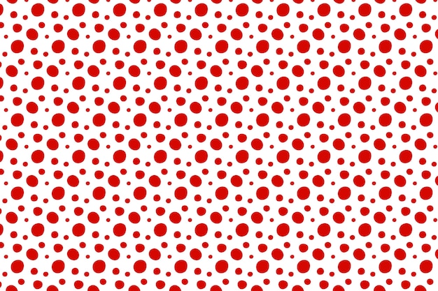 Flat design red polka dot background