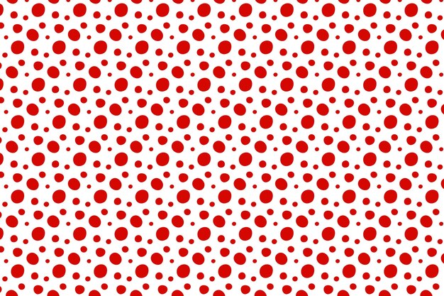 Flat design red polka dot background