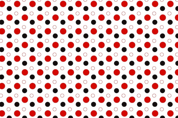 Flat design red polka dot background