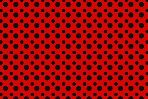 Sfondo a pois rosso design piatto