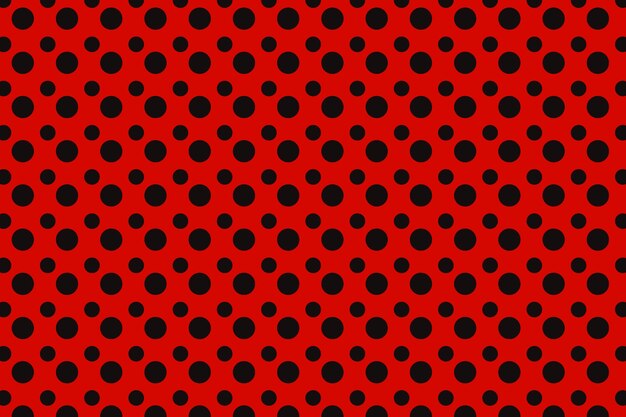 Flat design red polka dot background