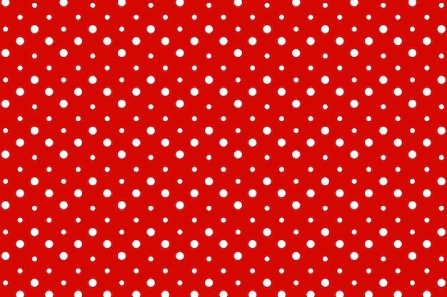 Flat design red polka dot background