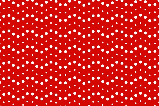 Flat design red polka dot background