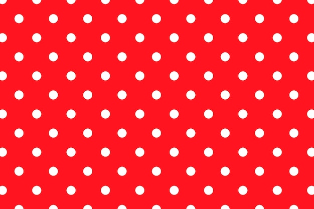 Flat design red polka dot background