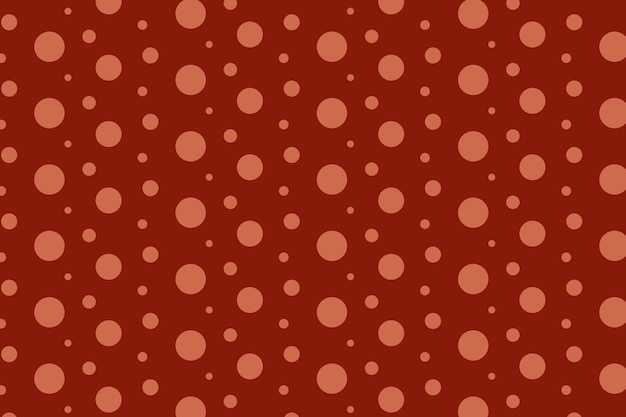 フラットなデザインの赤い水玉模様