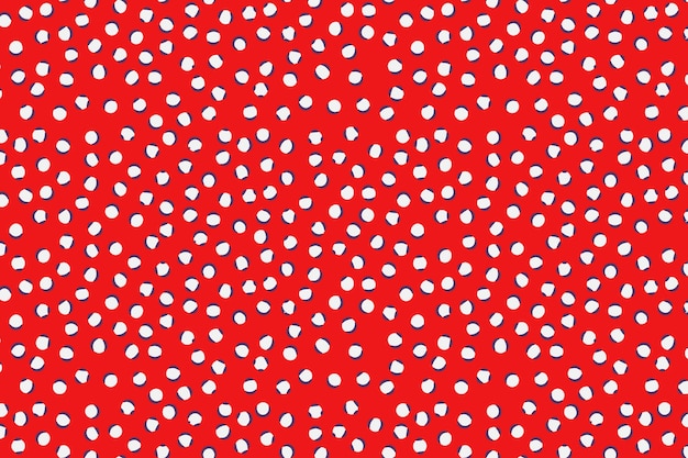 Flat design red polka dots background