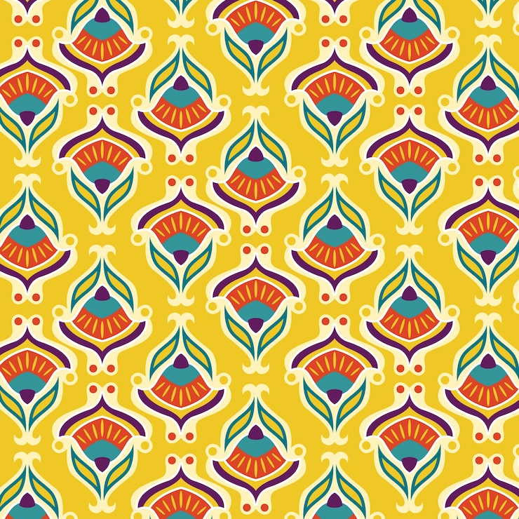 Free Vector flat design retro renew pattern illustration