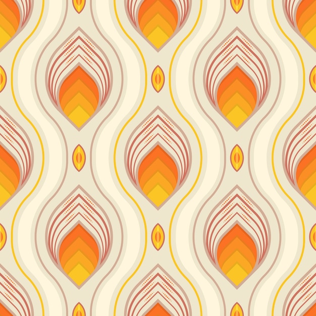 Free vector flat design of retro renew pattern