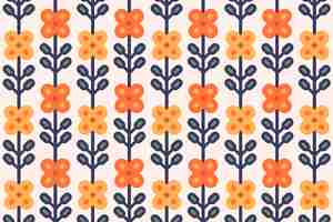 Free vector flat design retro renew pattern