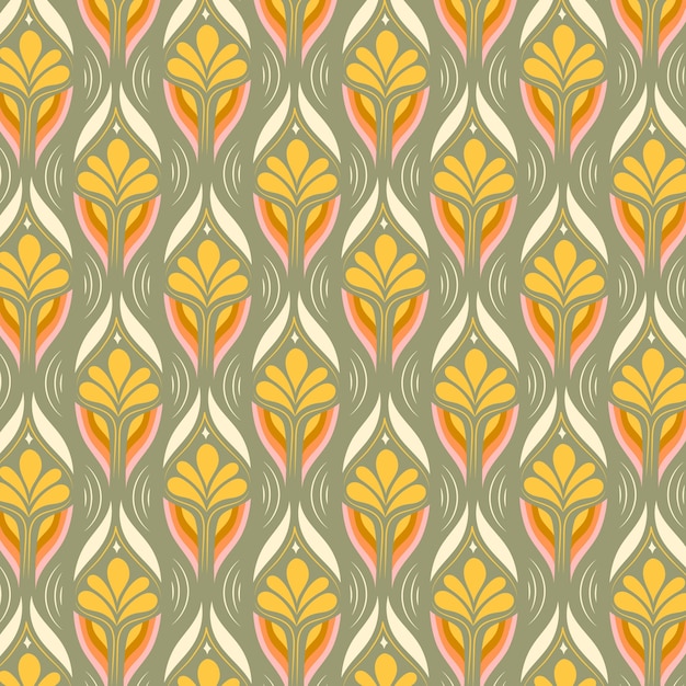 Free vector flat design retro renew pattern