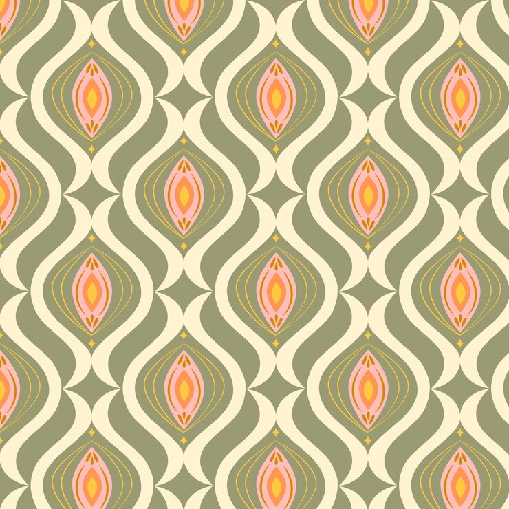 Free Vector flat design retro renew pattern
