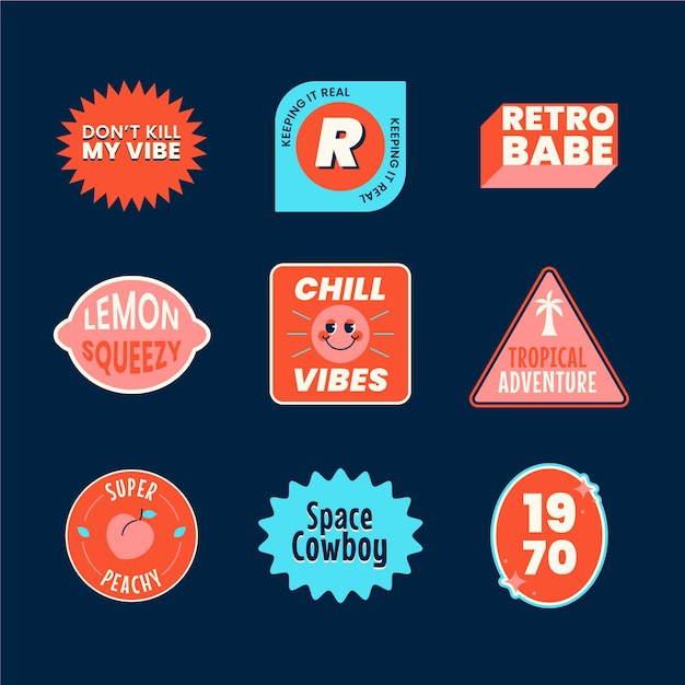 Retro Sticker Images - Free Download on Freepik