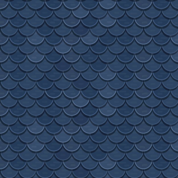 Flat design roof tile pattern design