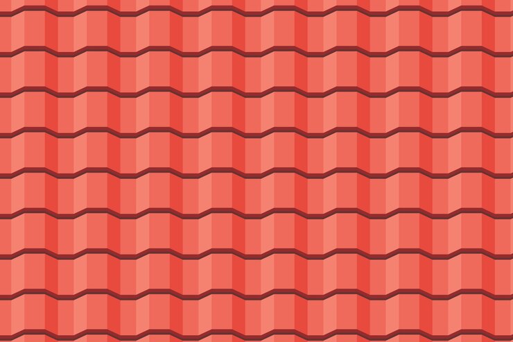 Free Vector flat design roof tile pattern illustration