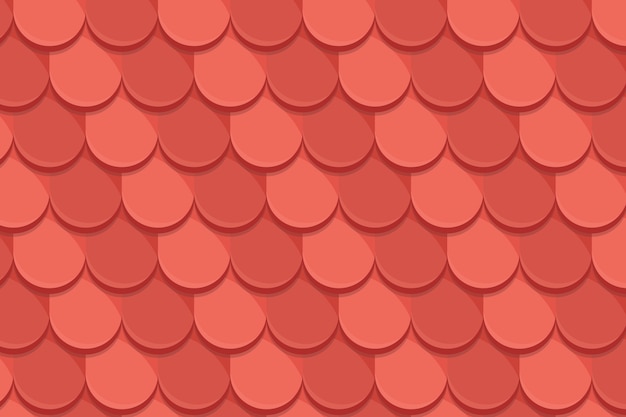 Flat design roof tile pattern illustration