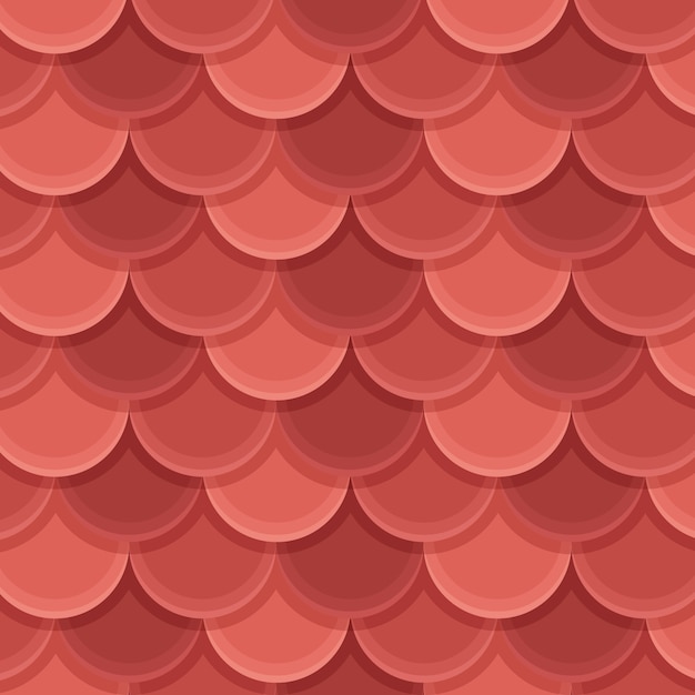 Free vector flat design roof tile pattern illustration