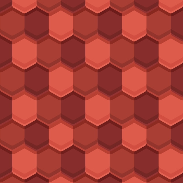 Flat design roof tile pattern illustration