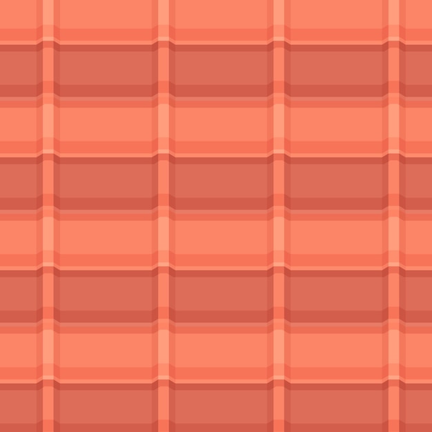 Flat design roof tile pattern illustration