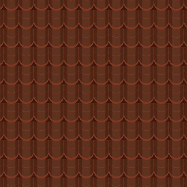 Flat design roof tile pattern