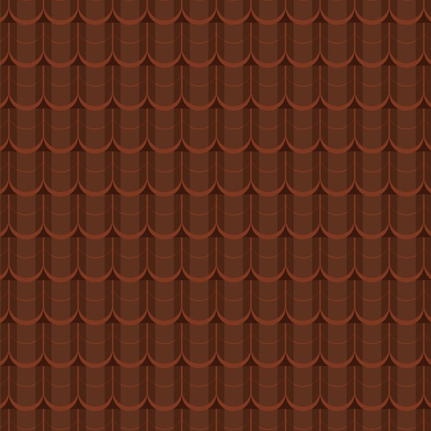 Flat design roof tile pattern