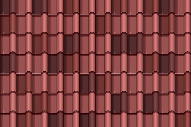 Flat design roof tile pattern