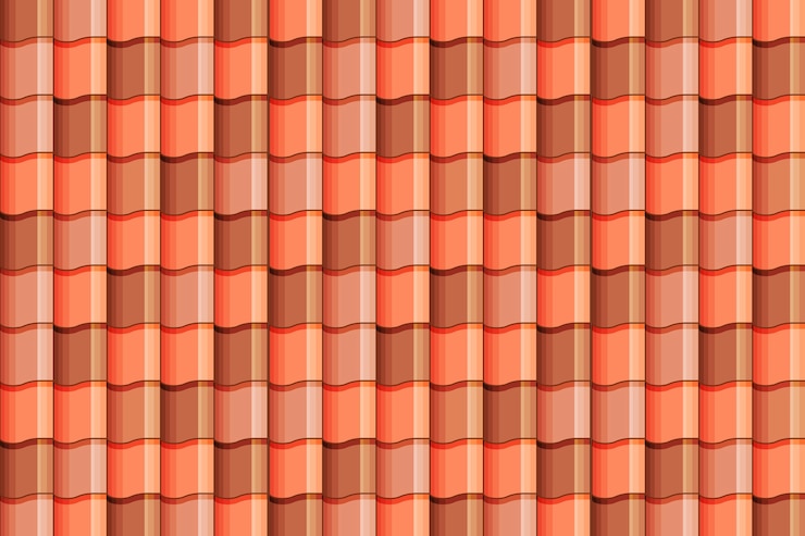 Free Vector flat design roof tile pattern