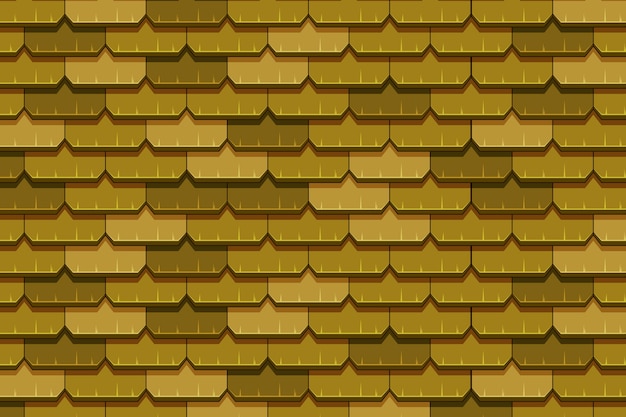 フラットデザインの屋根瓦パターン