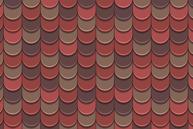 Flat design roof tile pattern