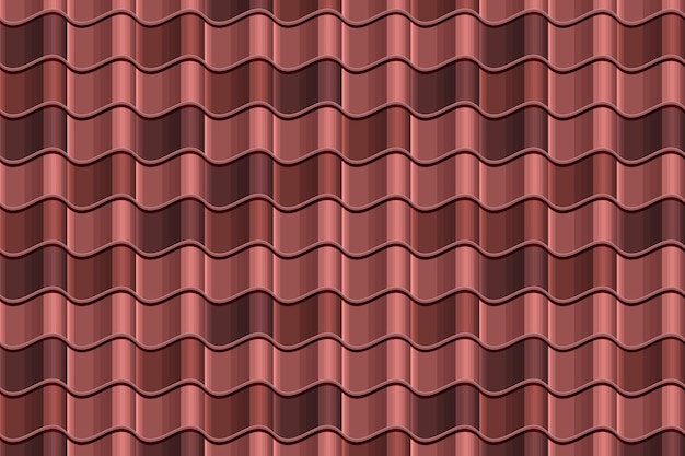 Flat design roof tile pattern