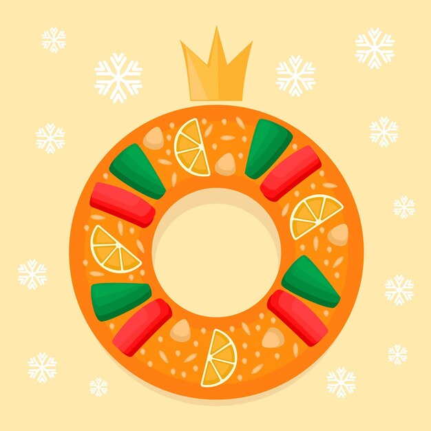 플랫 디자인 roscon de reyes