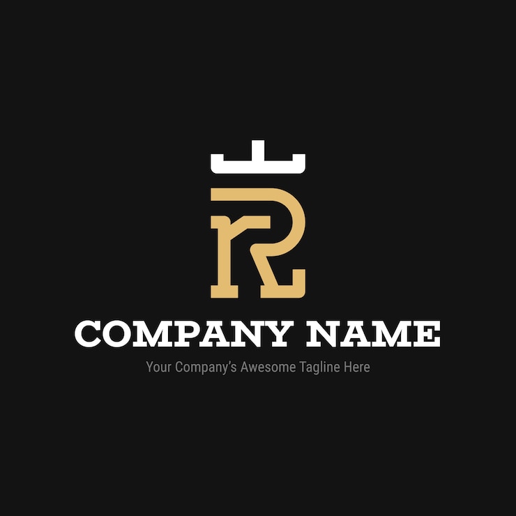 Free Vector flat design rr logo template