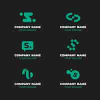 Free vector flat design s logo collection