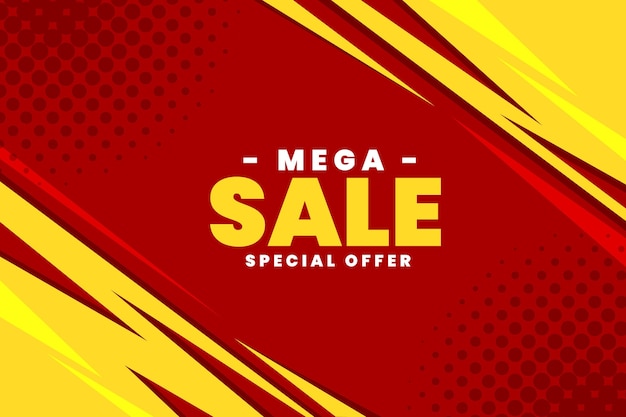 Flat design sale background