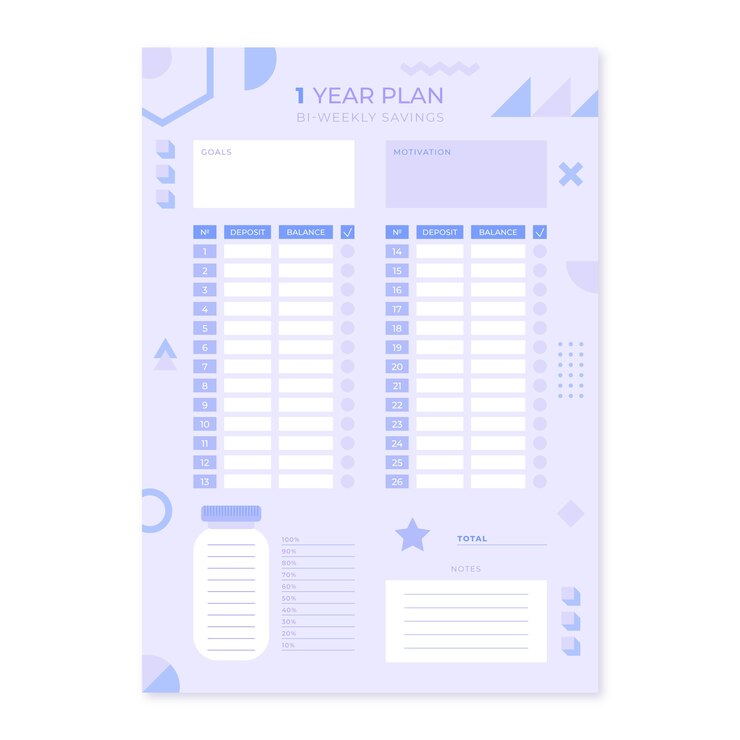 무료 Vector 평면 디자인 저축 도전 템플릿