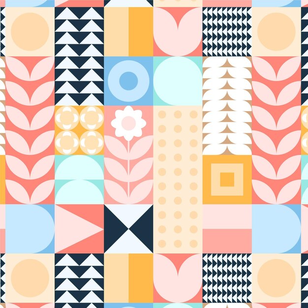 Flat design scandinavian design patten