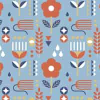 Free vector flat design scandinavian design pattern