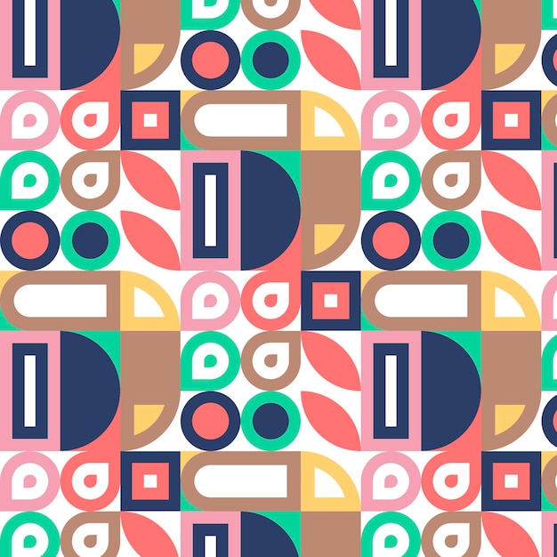 Flat design scandinavian design pattern