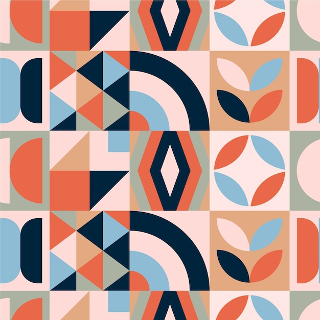 Flat design scandinavian design pattern