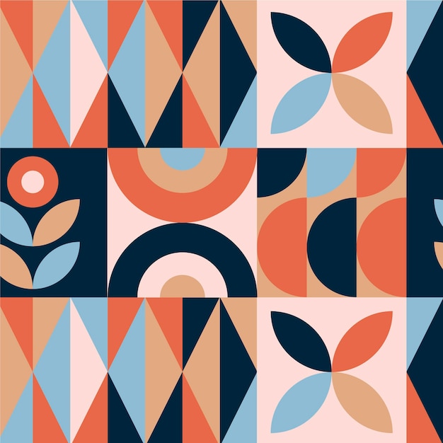 Flat design scandinavian design pattern