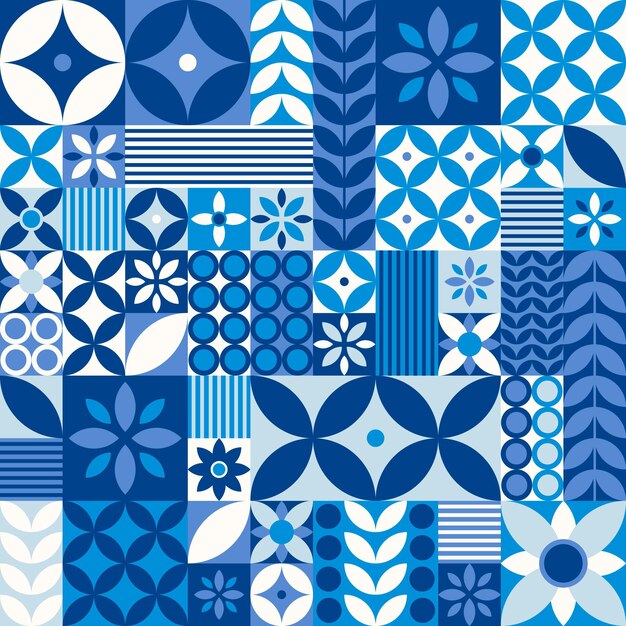 Flat design scandinavian design pattern