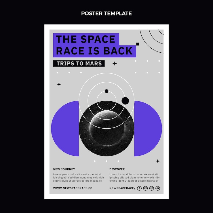 Free Vector flat design science poster template