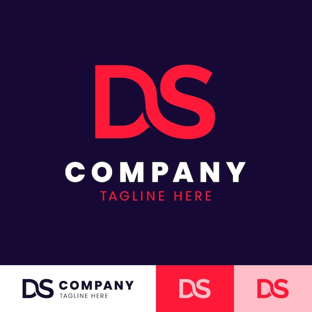 Flat design sd or ds template