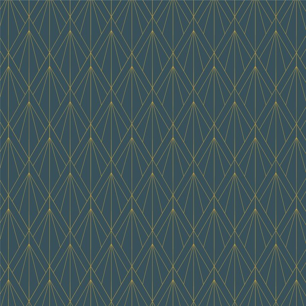 Flat design seamless art deco wallpaper