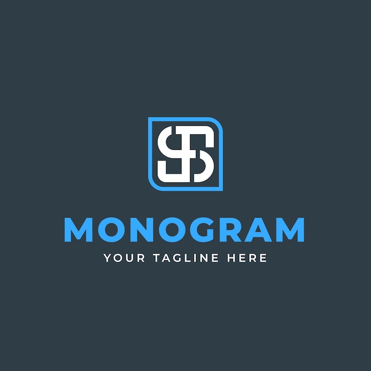 Free Vector flat design sf or fs logo template