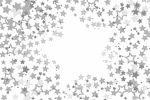 Free vector flat design silver stars background