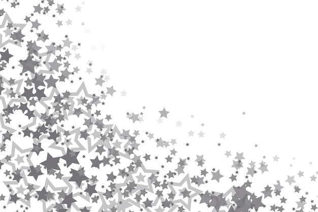 Get a Stunning Flat Design Silver Stars Background for Free